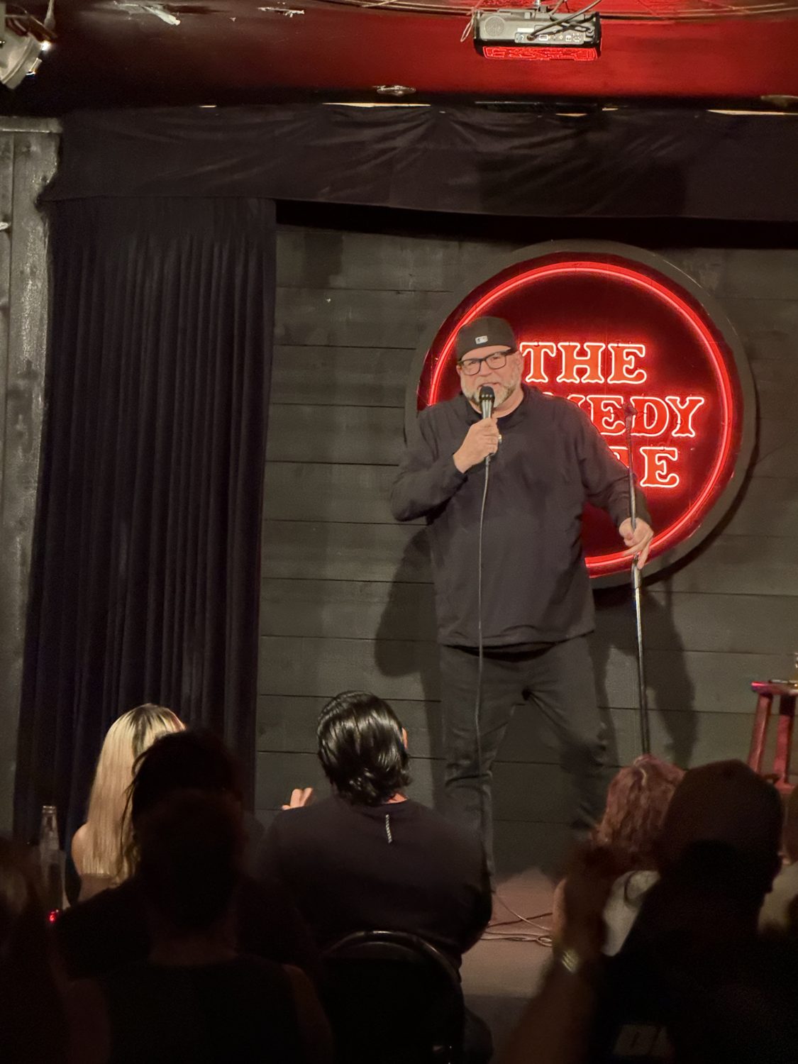 Mike McCue at the microphone